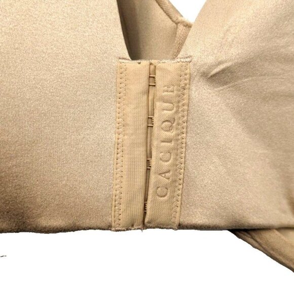 Lane Bryant Cacique Bra Backsmoother Lightly Lined Balconette 50DD Cafe Mocha - Picture 8 of 9